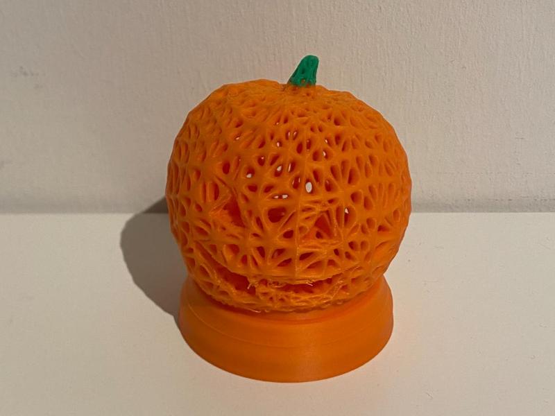 Pumpkin with tealight