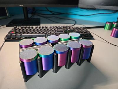 Compact Poker Chip Container (20 Chips, Snap Lid)