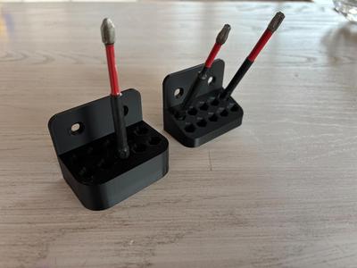 Bitholder - wallmount -  Straight and angled