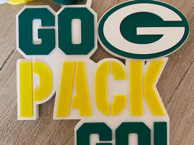 GO PACK GO packers hype Chain Pendant