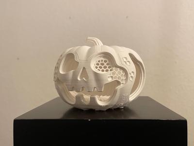 Pumpkin, Hexa Sculpture (Halloween)