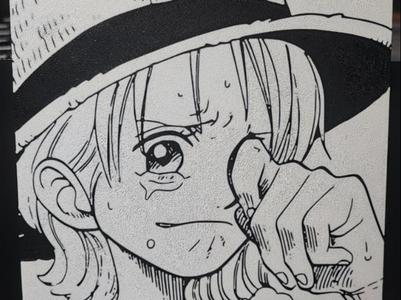 Nami Crying - (Hueforge-style)