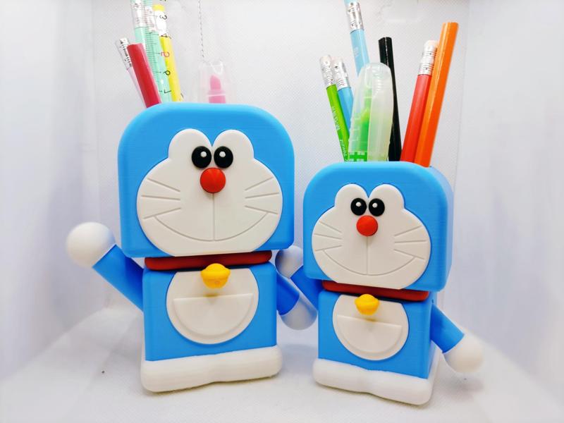 Doraemon themed pen holder storage container