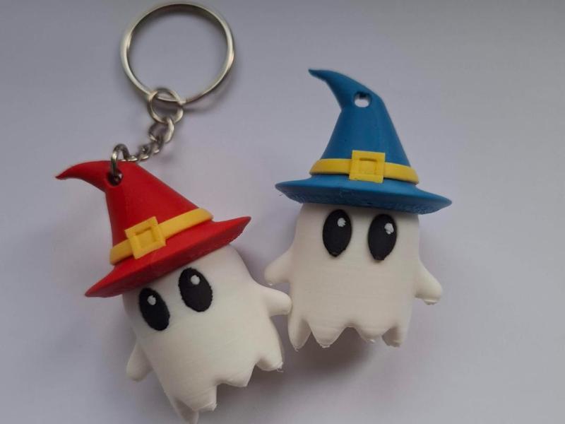 Spooky witch keychain