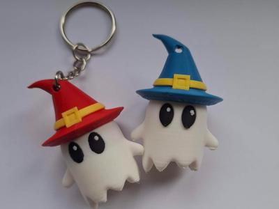 Spooky witch keychain