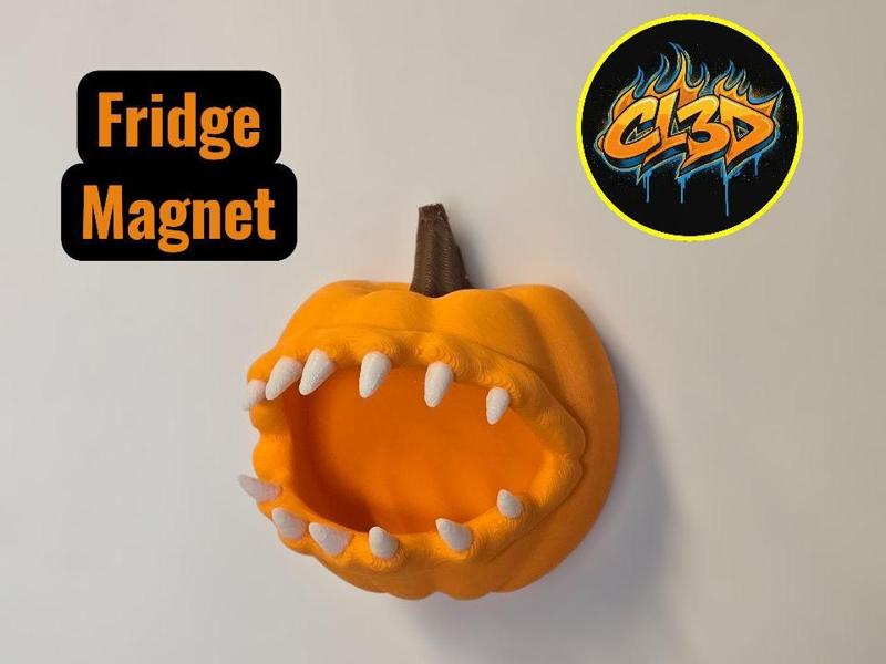 Scary Pumpkin Magnet
