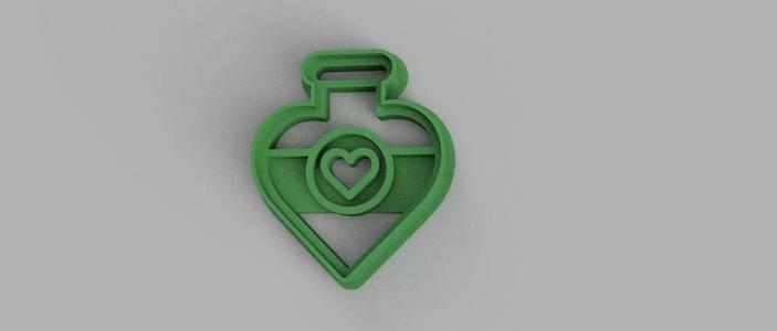 SET 5 COOKIE CUTTER 3D print model potion praise