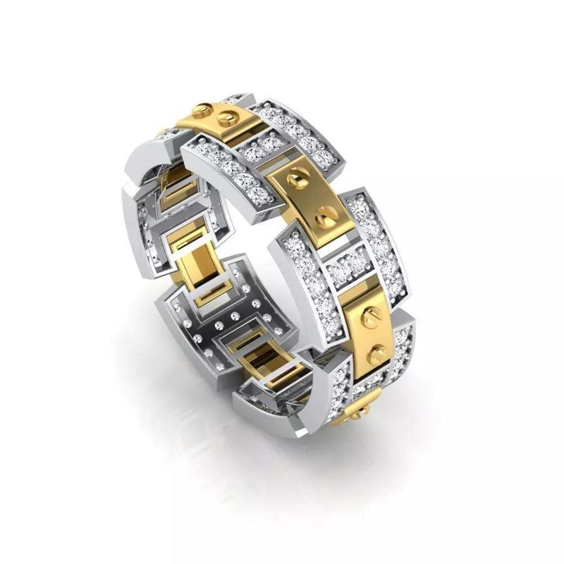 Wedding band Rockford Collection engagement ring