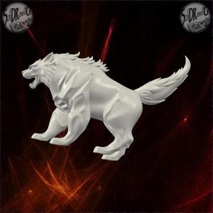Snarling Wolf Beast Statue – SoliDRawinGs SG980