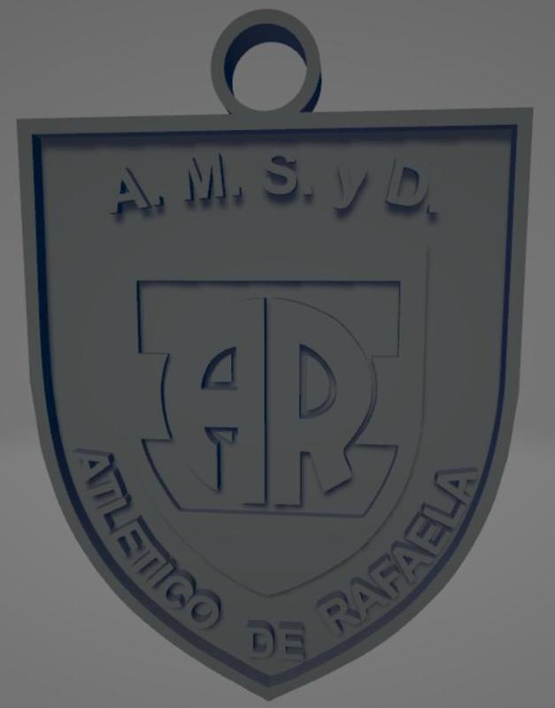 Llavero bicolor del Club Atlético de Rafaela