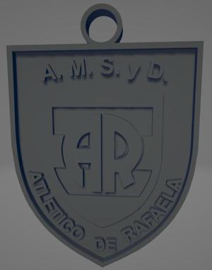 Llavero bicolor del Club Atlético de Rafaela