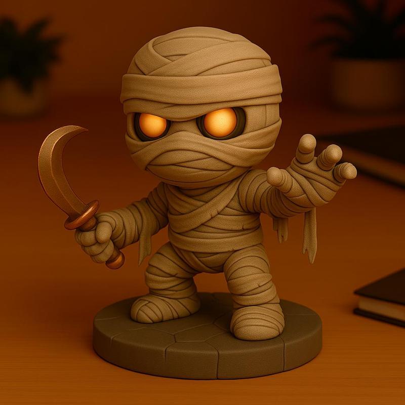 Ankh-Silencer - Chibi Golden Judgment Mummy