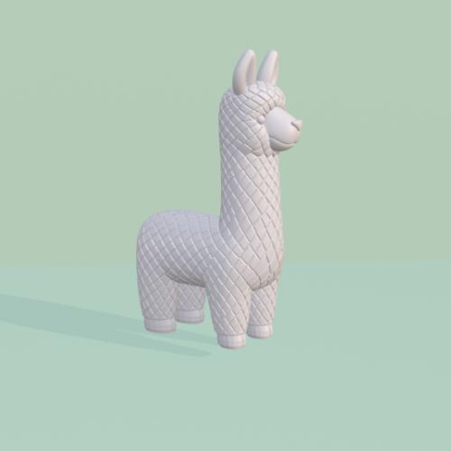 Figura llama decoración