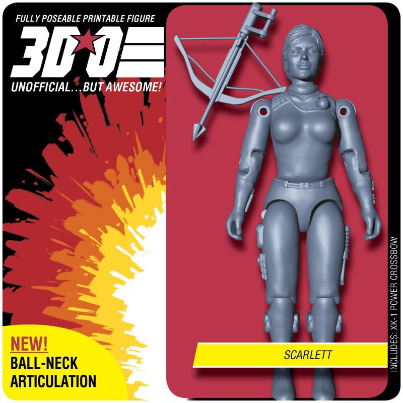 SCARLETT // GI Joe // O-Ring Action Figure