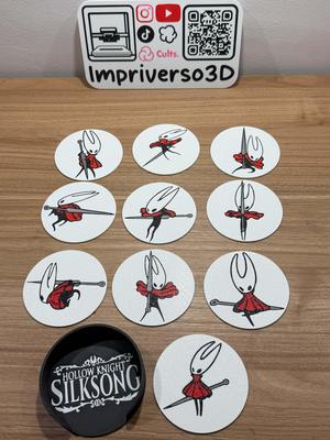 10 Hollow Knight Silksong Coasters HORNET