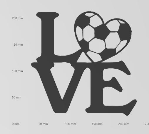 Wandtattoo ich liebe Fußball