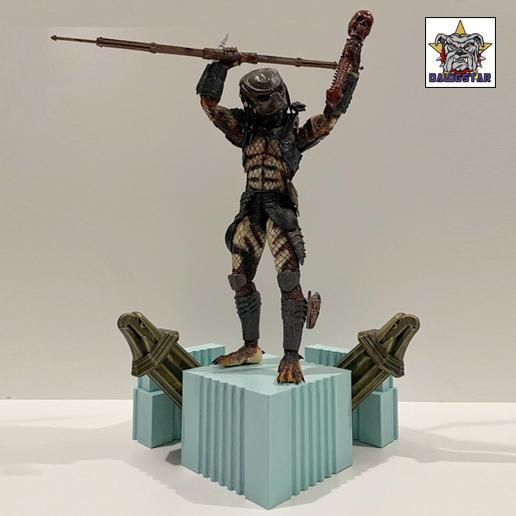 Predator 2 Display Stand Eagle Diorama Eastern Building