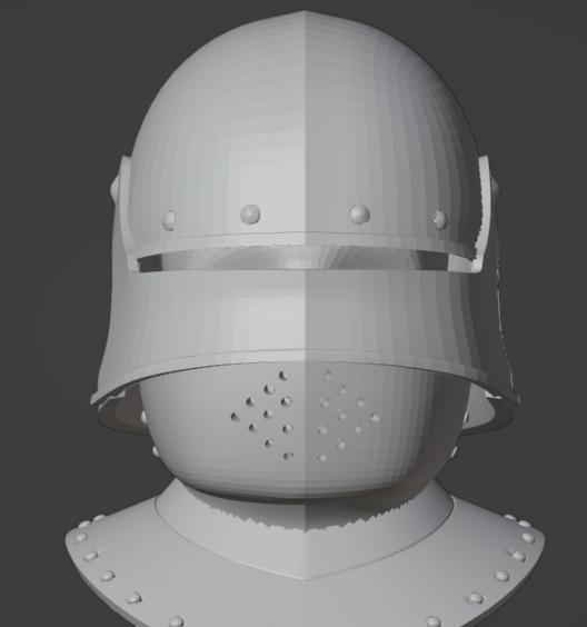German Sallet Medieval Helmet | High Detail