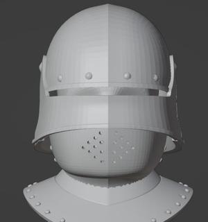German Sallet Medieval Helmet | High Detail