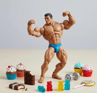 Candy Muscles – 3D Printable Bodybuilder Sculpture