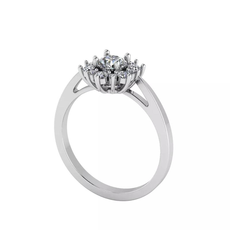 Engagement Ring with Halo