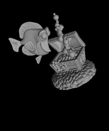 Disney pixar bubble fish looking for Nemo