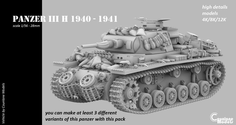 Panzer III H 1940-41 europe and DAK