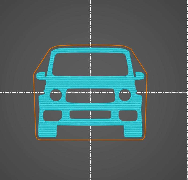 Mercedes Benz G Class W463 2018-2024 key silhouette