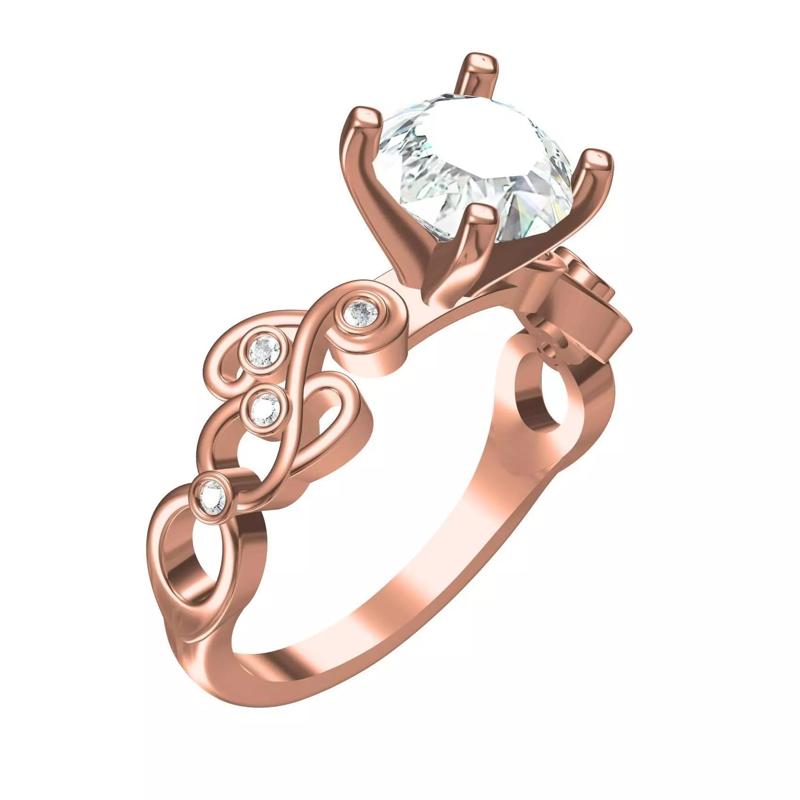 Beautiful Blossoming Engagement Ring