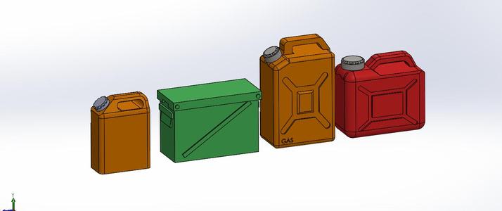 package for rc car canister and antique ammunition box 1/18 1/24