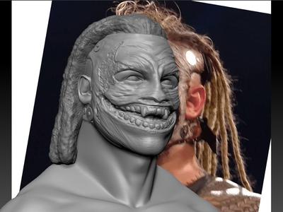 WWE Bray Wyatt Fiend 3d print bust
