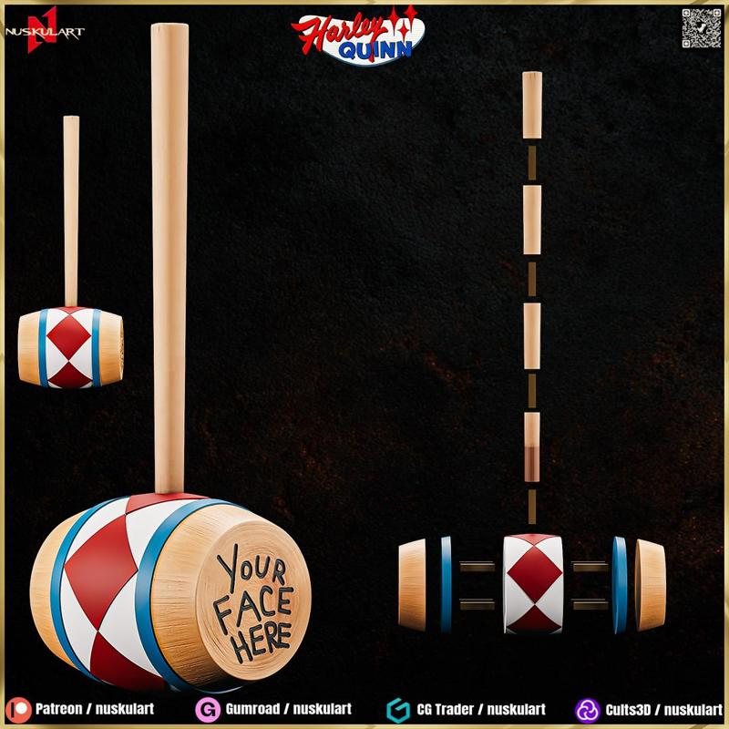 Harley Quinn - Hammer - REAL SIZE - 3D Printing Legendary Cosplay