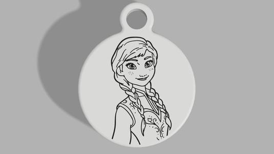 Frozen - Anna - Ariel Keyring