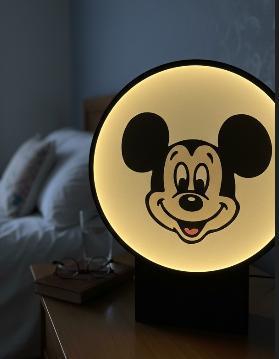 PrintableCharm Interchangeable Lamp Plate Mickey Mouse Disney