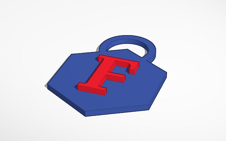 LLAVERO LETRA F ( LETTER F KEYCHAIN )