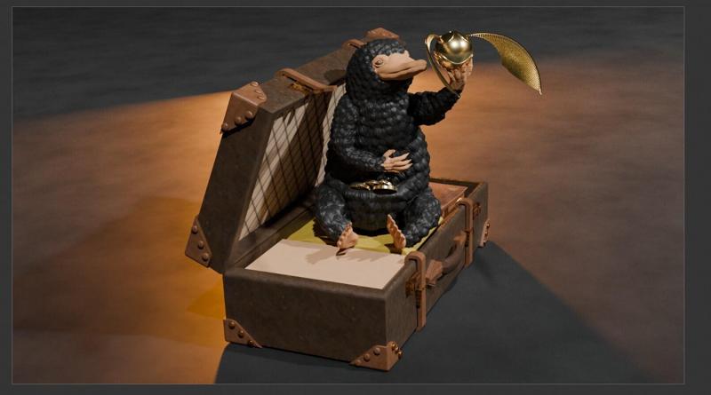 Harry Potter - Niffler with golden Snitch