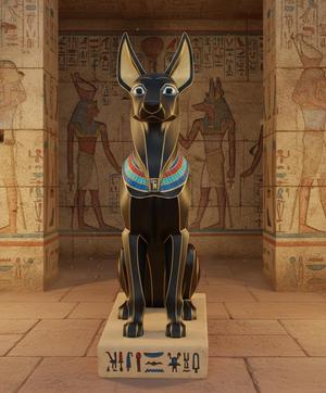 Dog statue