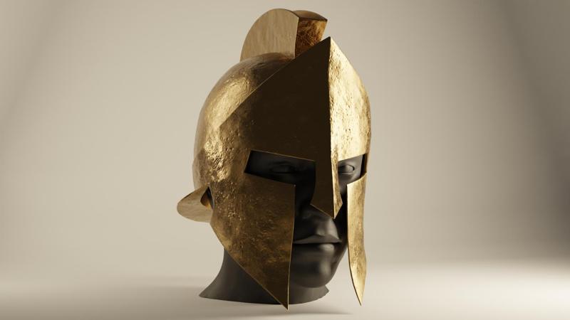 Spartan Helmet Detailed