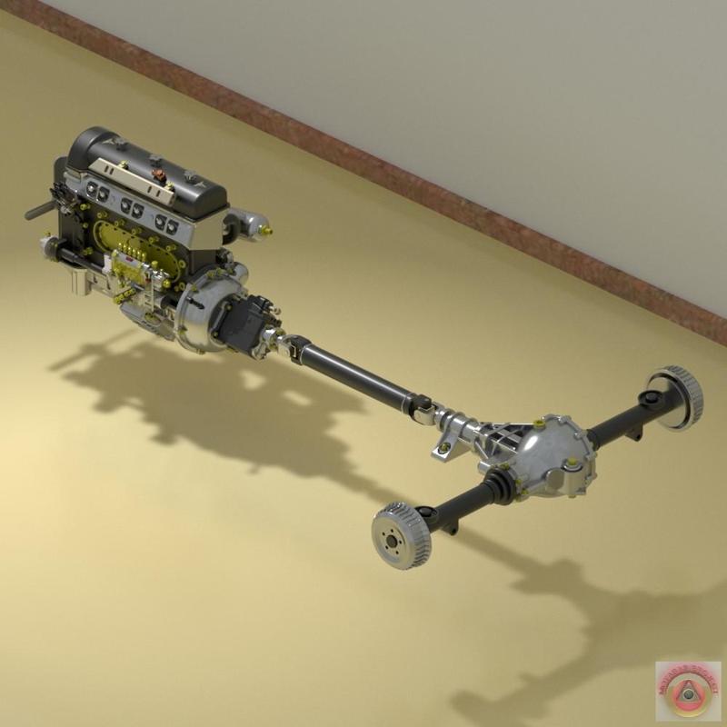 MERCEDES 300SL W198 - DRIVE SHAFT AND DIFFERENTIAL