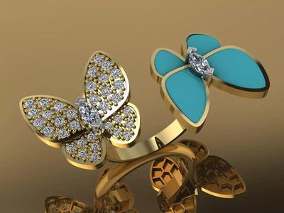 Van Cleef Butterfly Ring