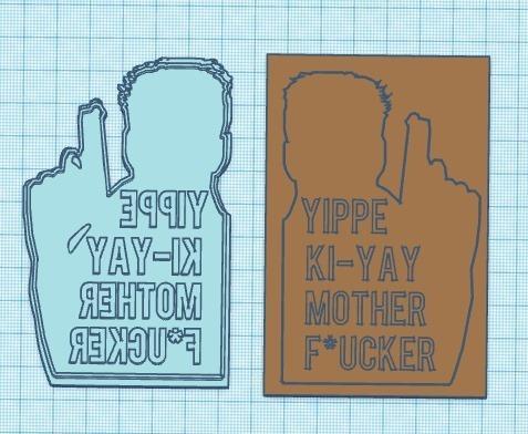 BRUCE WILLIS - CHRISTMAS COOKIE CUTTER