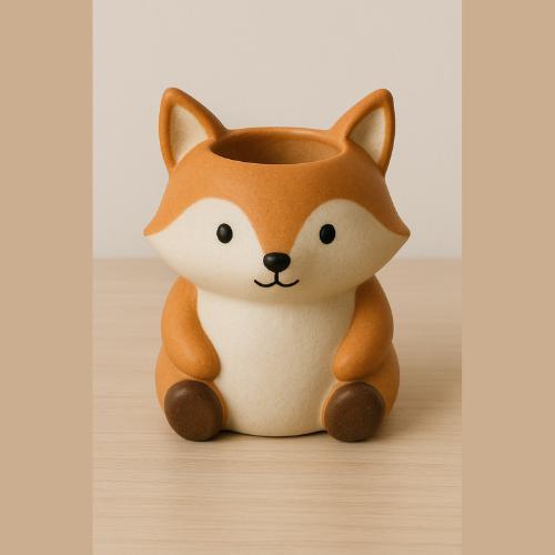 Zorro, maceta, decoración, hogar, porta objetos, joyero, dulcero, recuerdos baby shower, bautizo, fiesta,