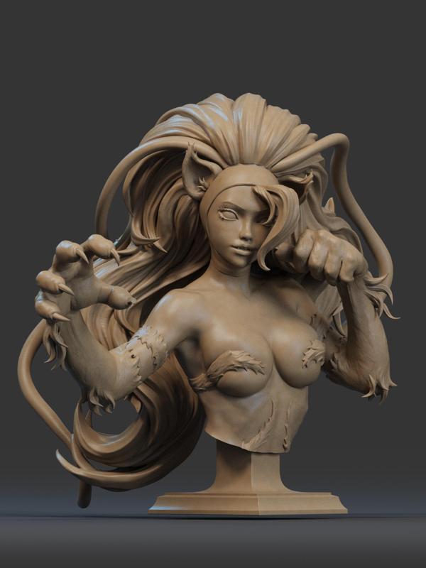 Felicia Bust 3D Print