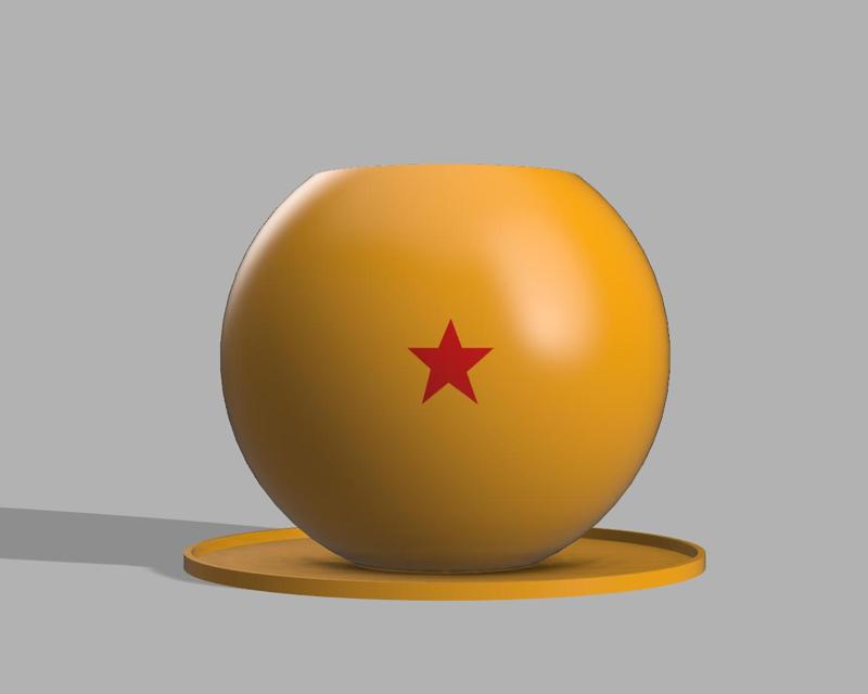 Dragon ball (One Star) Plant Plot || Esfera del Dragon (Una Estrella) Maceta