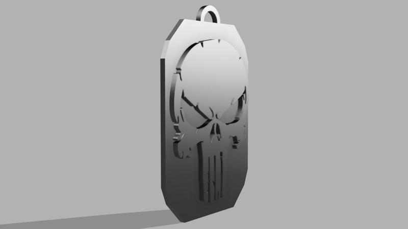 Punisher Keychain