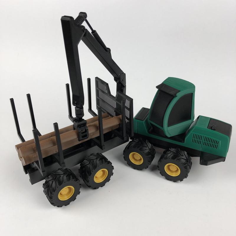 John Deere 1210e forestry forwarder (Print-in-place crane)