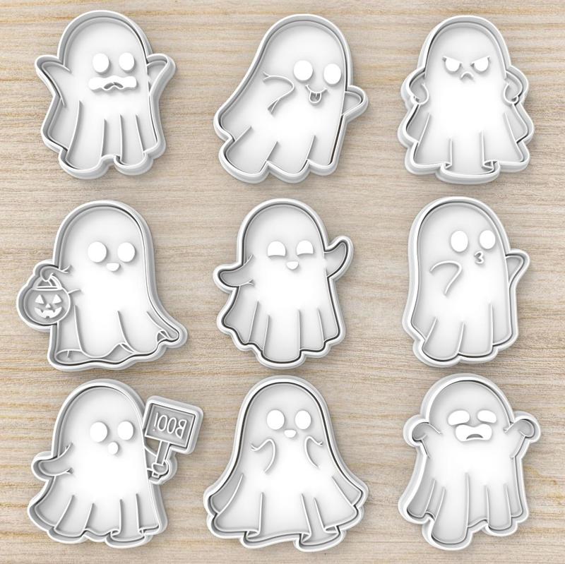 HALLOWEEN COOKIE CUTTER GHOSTS