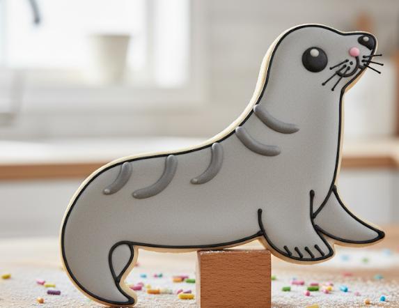 Seal Cookie Cutter STL – ~4" Expert Level Design 🦭