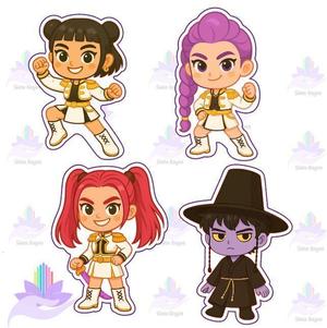 SET FULL 4 COOKIE CUTTER HUNTRIX JINU SAJA BOYS / KPOP DEMON HUNTERS / KPOP FEMALE WARRIORS