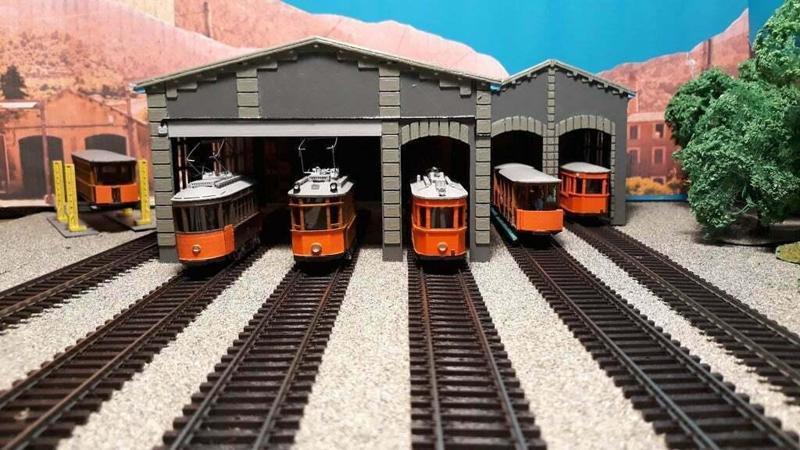 Tram shed in H0 / HO